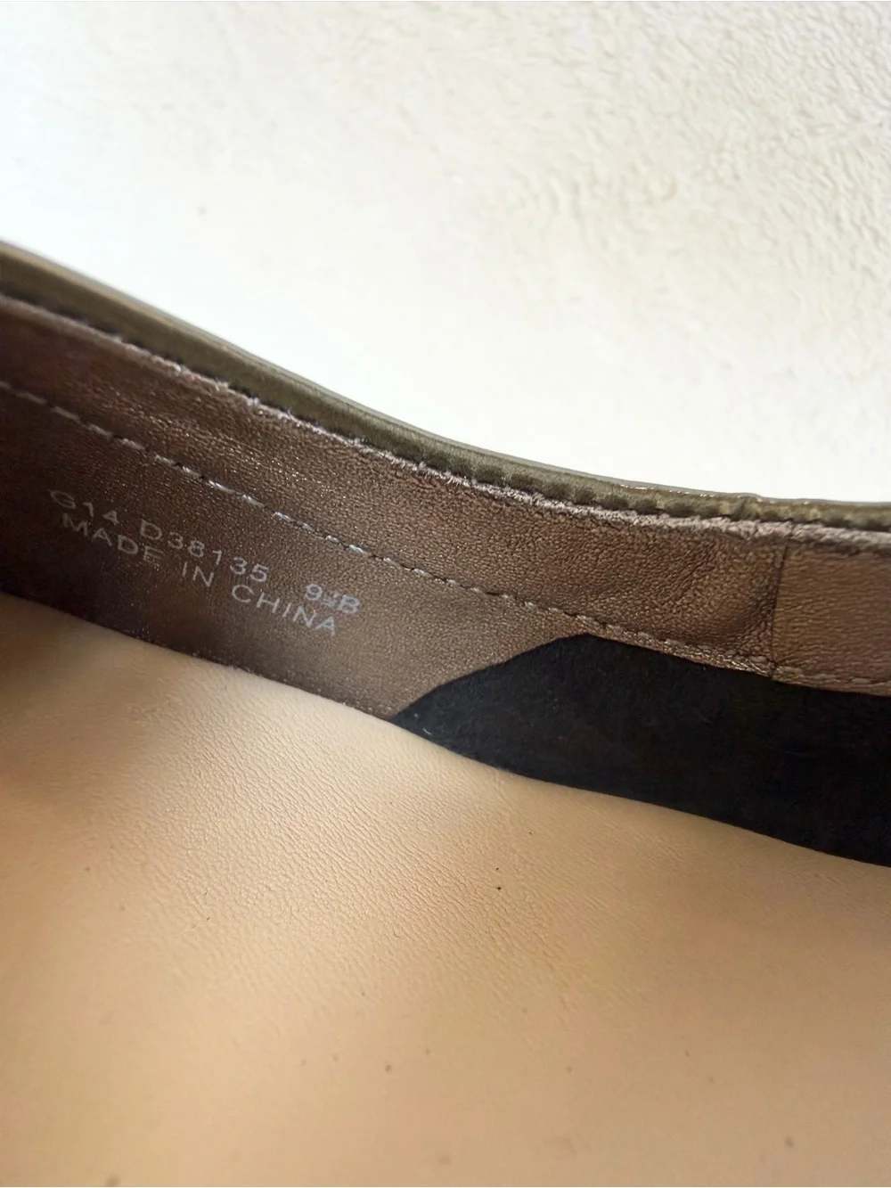 Cole Haan Milly Womens Size 9.5 B Silver/Green Leather Cap Toe Wedge Pumps Shoes